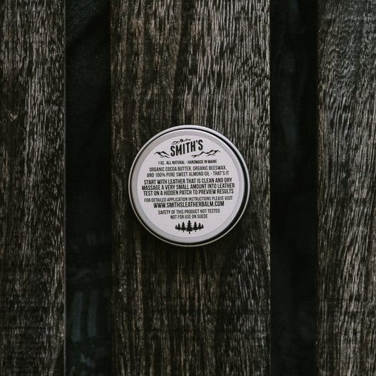 Smith's leather balm- 1 oz tin