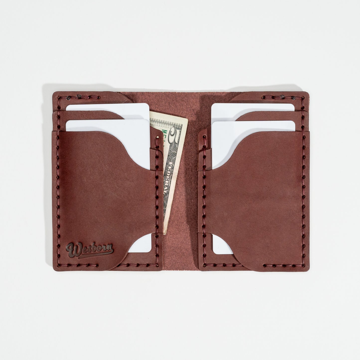 DUEL SALOON - vertical bifold wallet