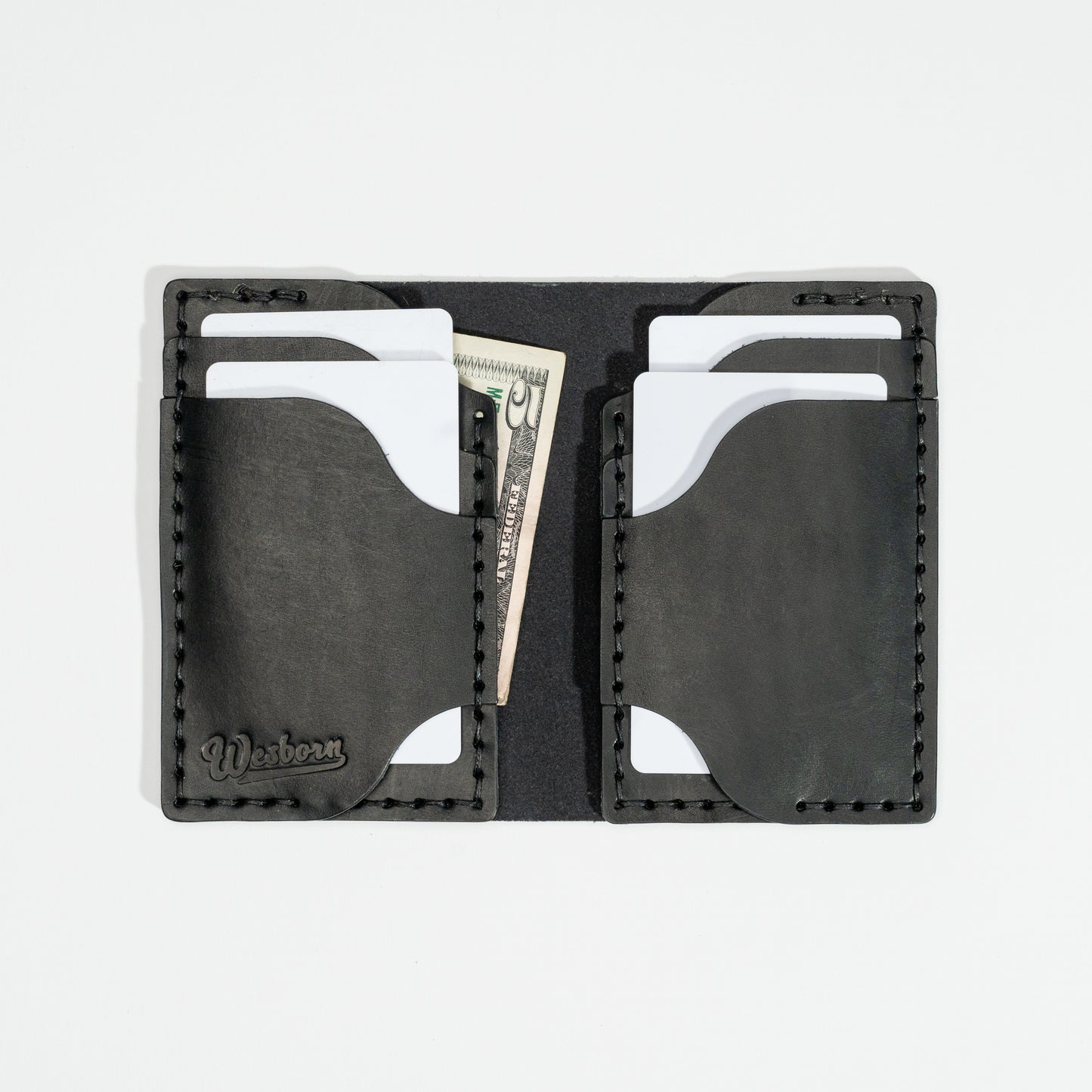 DUEL SALOON - vertical bifold wallet