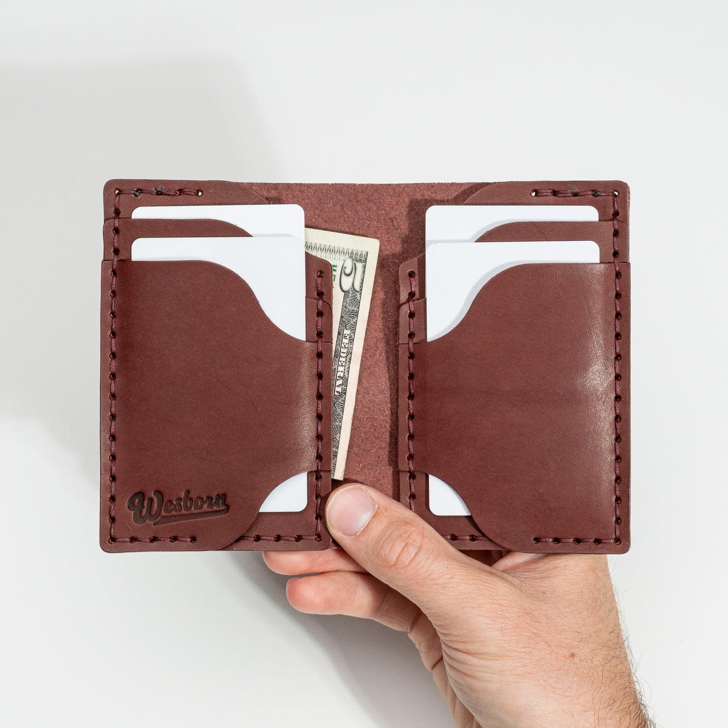 DUEL SALOON - vertical bifold wallet