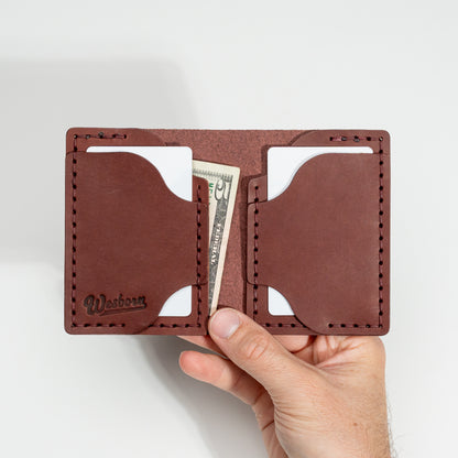 SALOON BILFOLD - vertical minimalist wallet