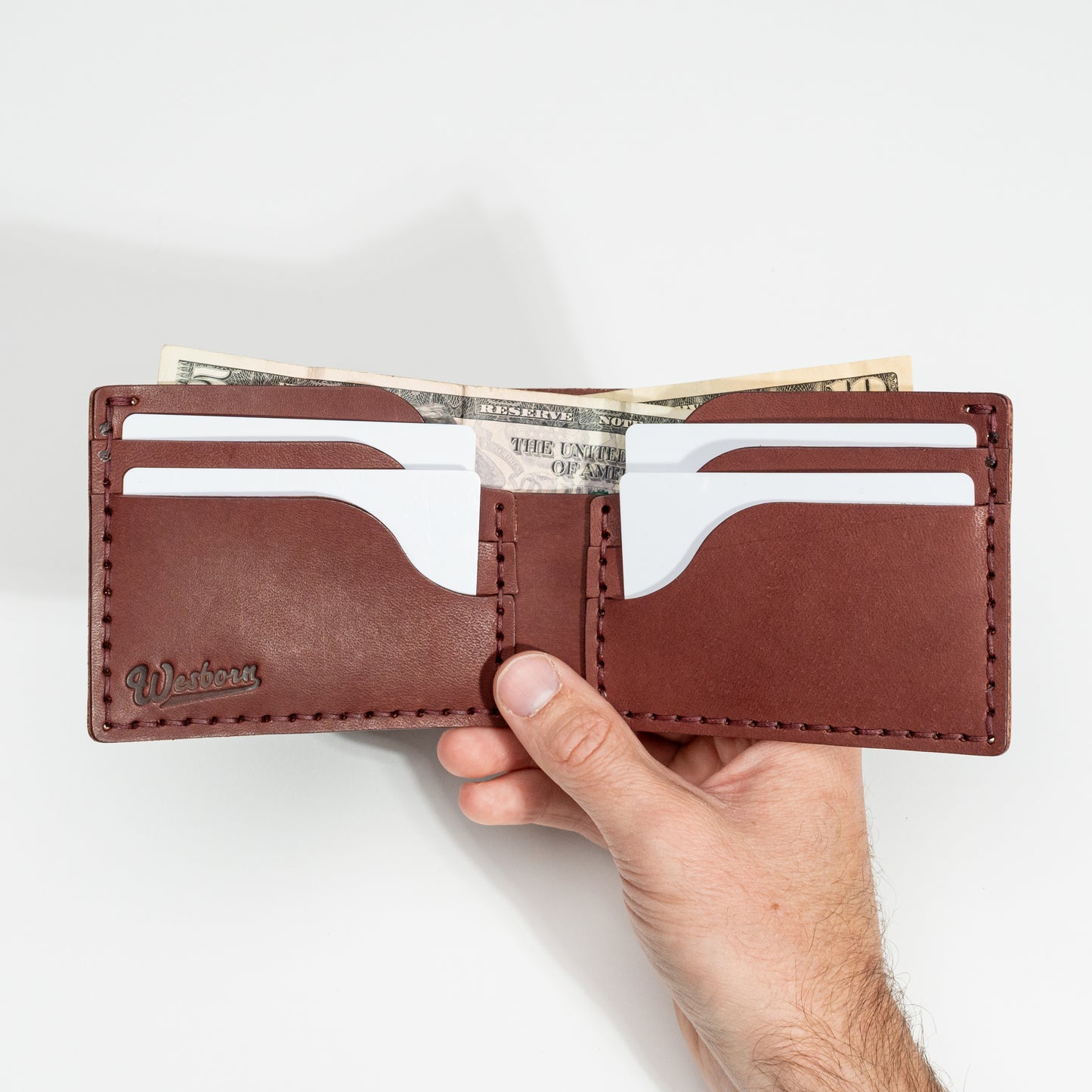SALOON BILLFOLD - Slim traditional leather wallet